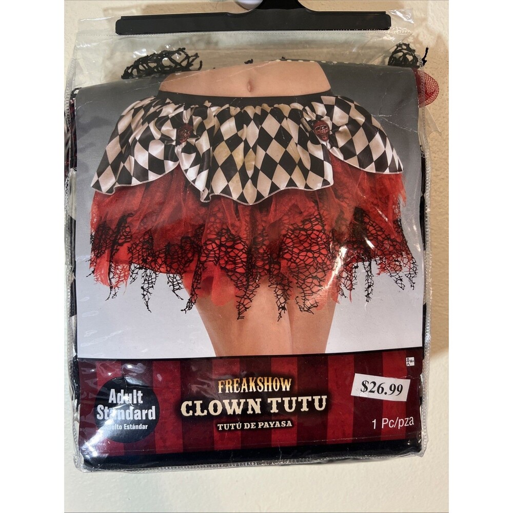Freakshow Adult Women's Clown Tutu - Size 0 - 8 New